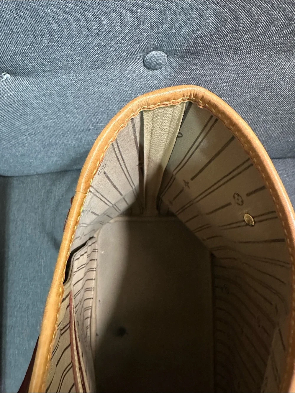 Louis Vuitton Monogram Neverfull Tote in Brown and Tan